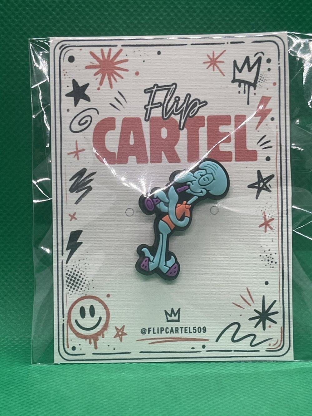 Squidward Rubber Pin SpongeBob SquarePants backpack pin